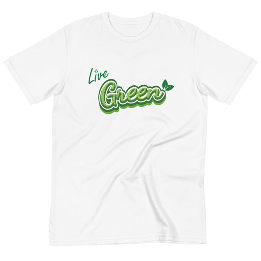 Live Green  Eco Friendly Organic T-Shirt