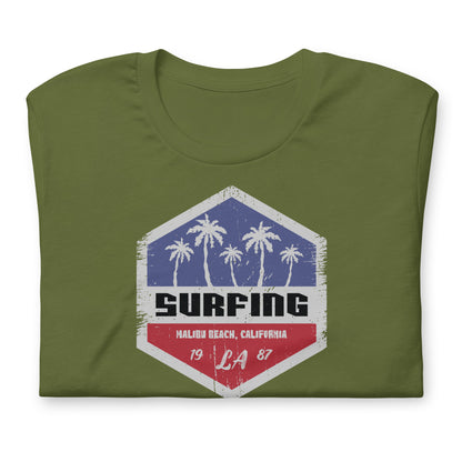 Surfing Malibu Beach Women's Tee